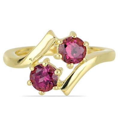 BUY NATURAL RHODOLITE GEMSTONE STYLISH RING IN 925 SILVER
